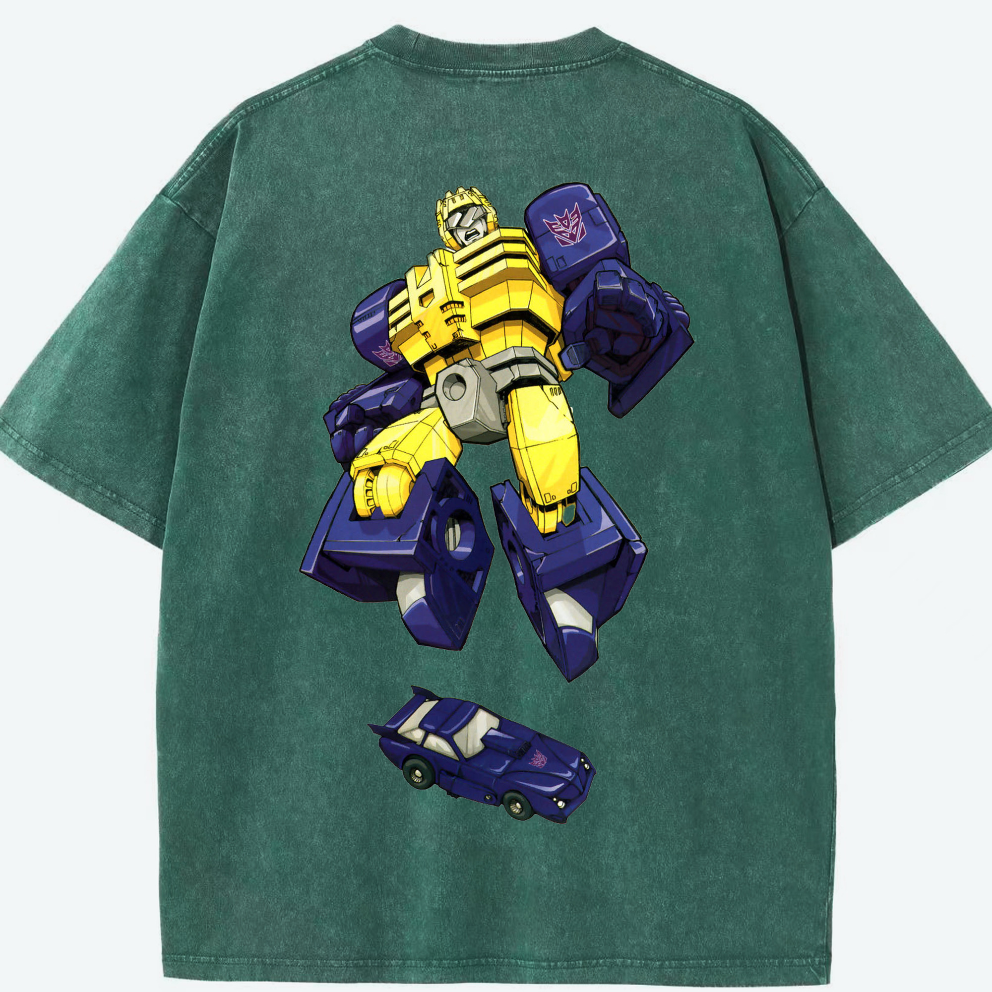 （画像用）  綿100% ヴィンテージ風 半袖Tシャツ（背面プリント）